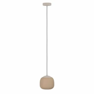 Luminaires Eglo Suspension Eglo COMINIO Taupe, 1 lumière* Lampes En Verre