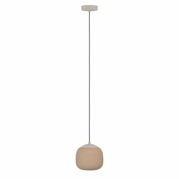 Luminaires Eglo Suspension Eglo COMINIO Taupe, 1 lumière* Lampes En Verre