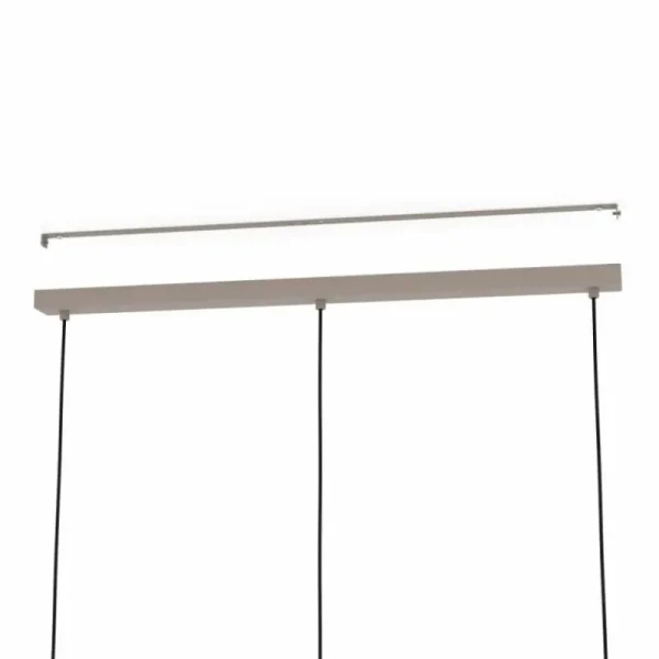 Luminaires Eglo Suspension Eglo COMINIO Taupe, 3 lumières* Lampes En Verre