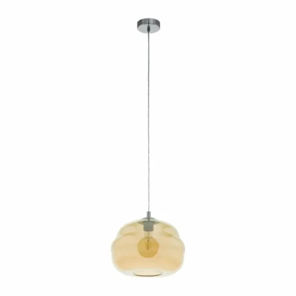 Luminaires Eglo Suspension EGLO DOGATO Chrome, 1 lumière* Lampes En Verre