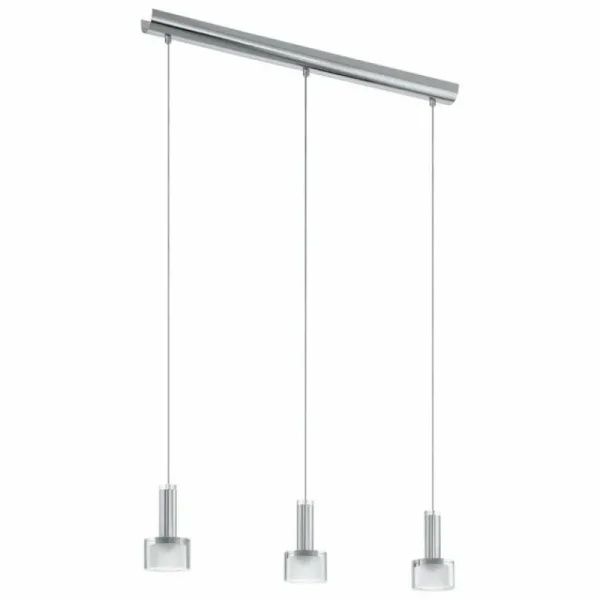 Luminaires Eglo Suspension Eglo FABIANA 1 LED Chrome, 3 lumières* Lampes En Verre