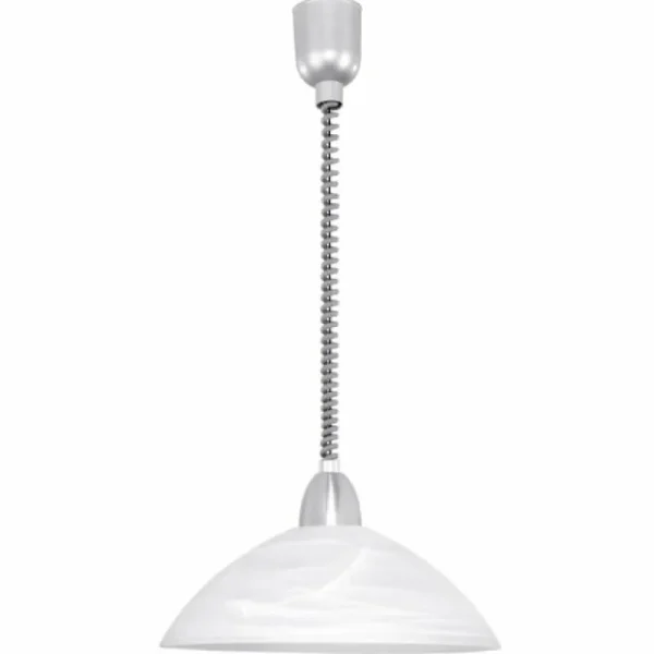 Luminaires Eglo Suspension Eglo LORD 2 Argenté* Lampes En Verre