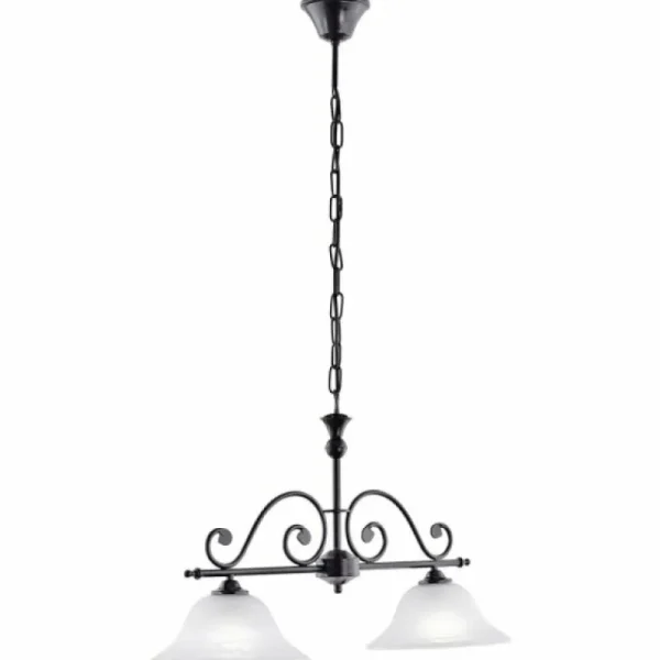 Luminaires Eglo Suspension Eglo MURCIA Noir* Lampes En Verre