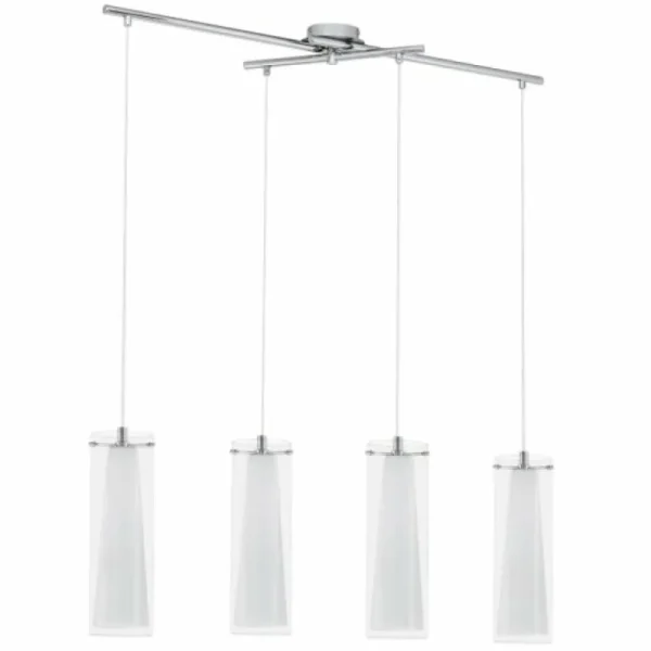 Luminaires Eglo Suspension Eglo PINTO Chrome* Lampes En Verre