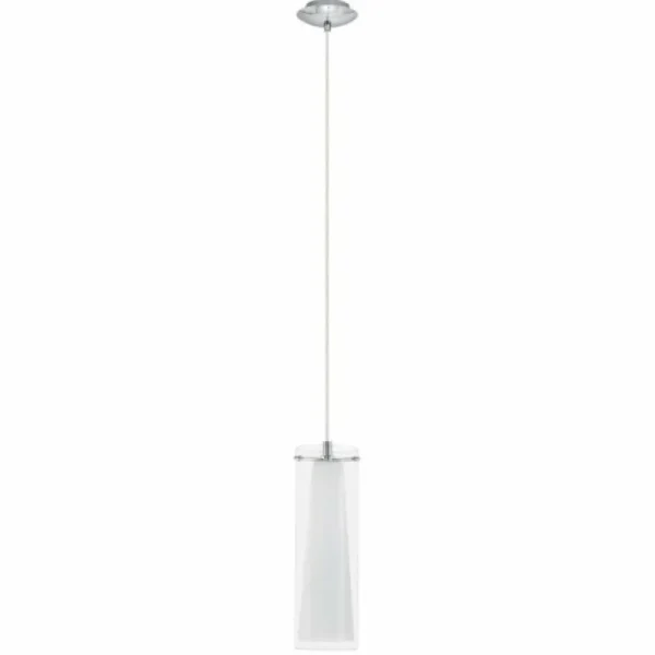 Luminaires Eglo Suspension Eglo PINTO Chrome* Lampes En Verre