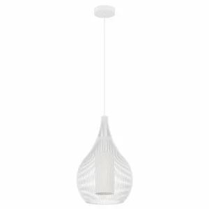 Luminaires Eglo Suspension Eglo RAZONI Blanc, 1 lumière* Lampes En Verre