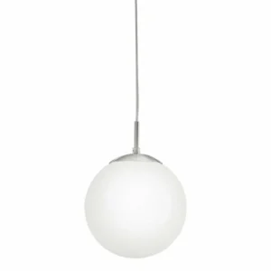 Luminaires Eglo Suspension Eglo RONDO Nickel mat* Lampes En Verre