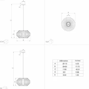 Luminaires Eglo Suspension Eglo RUSTICARIA Noir, 1 lumière* Lampes En Verre