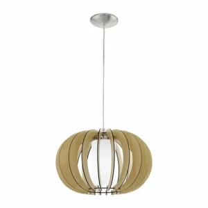 Luminaires Eglo Suspension Eglo STELLATO 1 Nickel mat, 1 lumière* Lampes En Verre