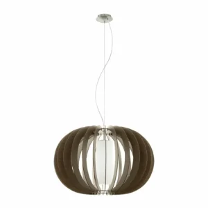 Luminaires Eglo Suspension Eglo STELLATO 3 Nickel mat, 1 lumière* Lampes En Verre