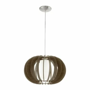 Luminaires Eglo Suspension Eglo STELLATO 3 Nickel mat, 1 lumière* Lampes En Verre