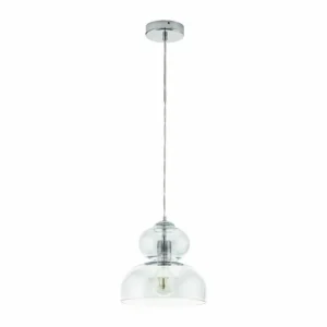 Luminaires Eglo Suspension EGLO ULLASTE Chrome, 1 lumière* Lampes En Verre