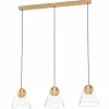 Luminaires Eglo Suspension Eglo-Leuchten CERASELLA LED Laiton, 3 lumières* Lampes En Verre