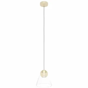 Luminaires Eglo Suspension Eglo-Leuchten CERASELLA LED Laiton, 1 lumière* Lampes En Verre