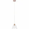 Luminaires Eglo Suspension Eglo-Leuchten COPLEY Or rose, 1 lumière* Lampes En Verre