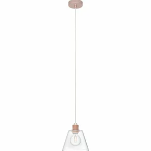 Luminaires Eglo Suspension Eglo-Leuchten COPLEY Or rose, 1 lumière* Lampes En Verre