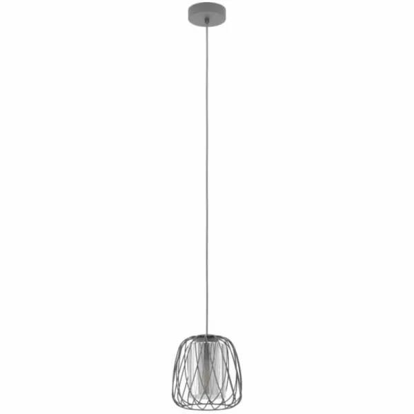 Luminaires Eglo Suspension Eglo-Leuchten FLORESTA Noir, 1 lumière* Lampes En Verre