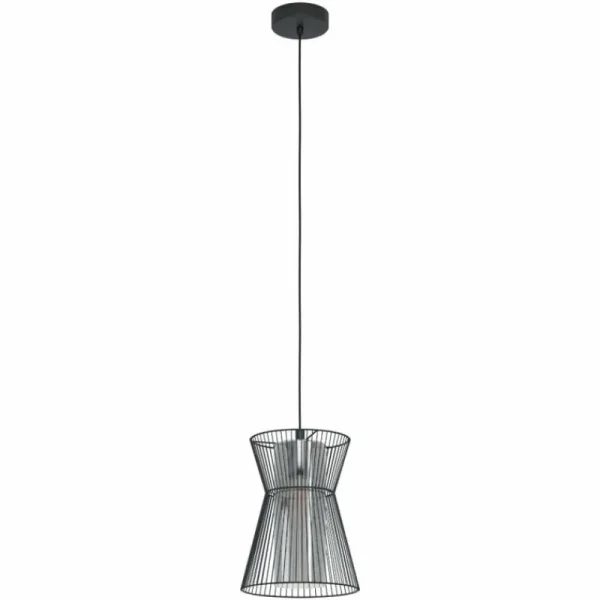 Luminaires Eglo Suspension Eglo-Leuchten MASETA Noir, 1 lumière* Lampes En Verre