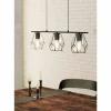 Luminaires Eglo Suspension Eglo-Leuchten MARDYKE Noir, 3 lumières* Lampes En Verre