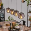 hofstein Suspension Evolene Noir, 4 lumières* Lampes Modernes
