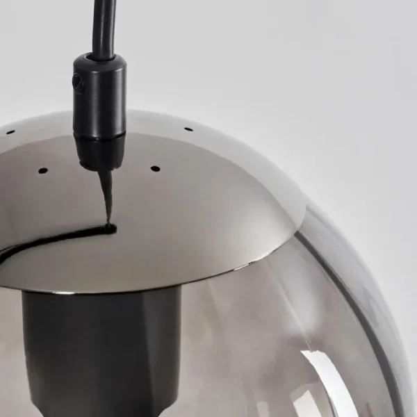 hofstein Suspension Evolene Noir, 4 lumières* Lampes Modernes