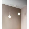 Luminaires Fabas Luce Suspension Fabas Luce Apollo Blanc, 2 lumières* Lampes En Verre