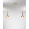 Luminaires Fabas Luce Suspension Fabas Luce Apollo Laiton, 2 lumières* Lampes En Verre