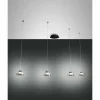 Luminaires Fabas Luce Suspension Fabas Luce Arabella LED Noir, 4 lumières* Lampes En Verre