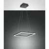 Luminaires Fabas Luce Suspension Fabas Luce Bard LED Anthracite, 1 lumière* Lampes En Verre