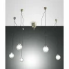 Luminaires Fabas Luce Suspension Fabas Luce Blog LED Or, Noir, 1 lumière* Lampes En Verre