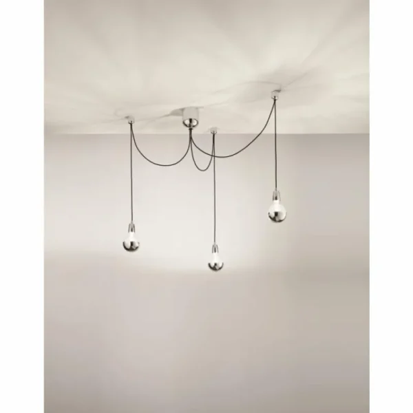 Luminaires Fabas Luce Suspension Fabas Luce Blog LED Noir, 1 lumière* Lampes En Verre