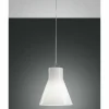 Luminaires Fabas Luce Suspension Fabas Luce DIANA Chrome, 1 lumière* Lampes En Verre