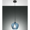 Luminaires Fabas Luce Suspension Fabas Luce Gallura Noir, 1 lumière* Lampes En Verre