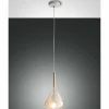 Luminaires Fabas Luce Suspension Fabas Luce Lila Bronze, 1 lumière* Lampes En Verre