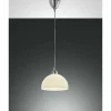 Luminaires Fabas Luce Suspension Fabas Luce NICE Chrome, 1 lumière* Lampes En Verre