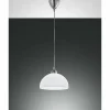 Luminaires Fabas Luce Suspension Fabas Luce NICE Chrome, 1 lumière* Lampes En Verre