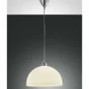 Luminaires Fabas Luce Suspension Fabas Luce NICE Chrome, 1 lumière* Lampes En Verre