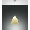 Luminaires Fabas Luce Suspension Fabas Luce PROVENZA Chrome, 1 lumière* Lampes En Verre