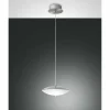 Luminaires Fabas Luce Suspension Fabas Luce Spiny LED Nickel mat, 1 lumière* Lampes En Verre