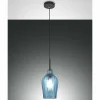 Luminaires Fabas Luce Suspension Fabas Luce Stintino Noir, 1 lumière* Lampes En Verre