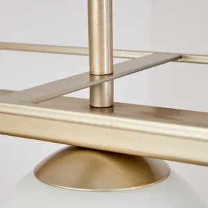 hofstein Suspension Finnseter Champagne, 4 lumières* Lampes En Verre