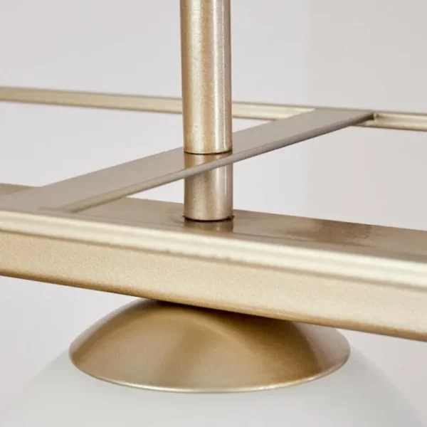 hofstein Suspension Finnseter Champagne, 4 lumières* Lampes En Verre