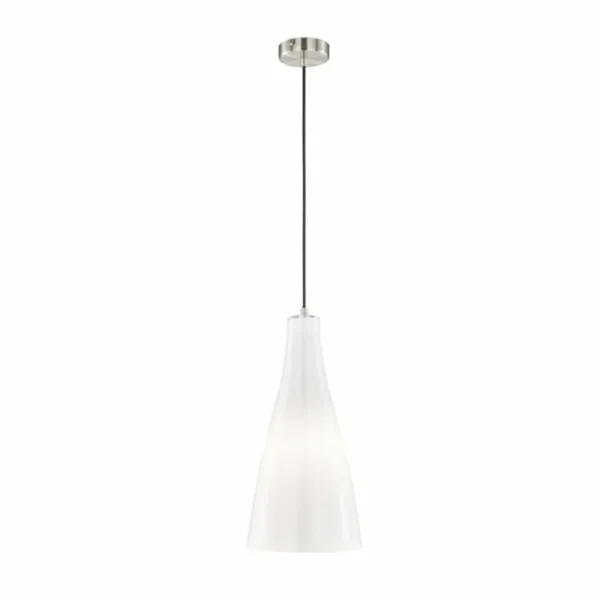 Luminaires Fischer & Honsel Suspension Fischer-Honsel Zeal Nickel mat, 1 lumière* Lampes En Verre