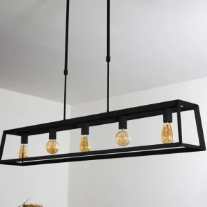 hofstein Suspension Foss Noir, 5 lumières* Lampes Modernes