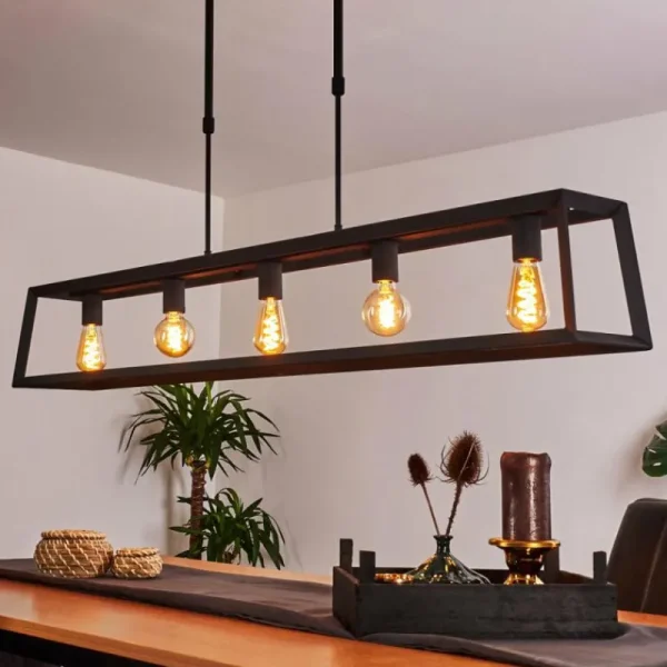 hofstein Suspension Foss Noir, 5 lumières* Lampes Modernes