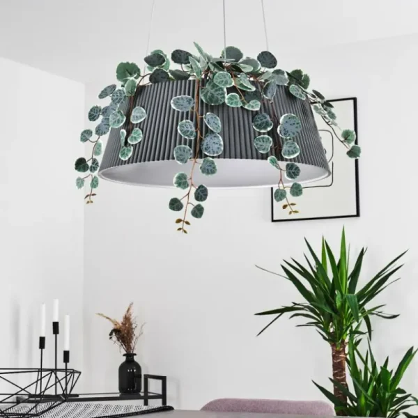 hofstein Suspension Fremont LED Gris, 1 lumière, Télécommandes* Lampes Modernes