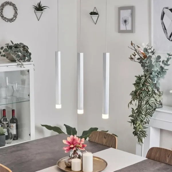 hofstein Suspension Freshwater LED Aluminium, 3 lumières* Lampes Modernes