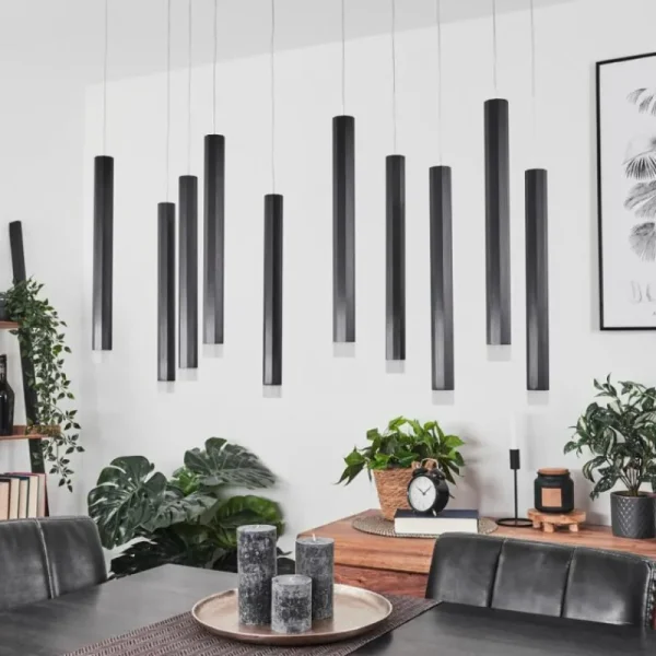 hofstein Suspension Freshwater LED Noir, 10 lumières* Lampes Modernes