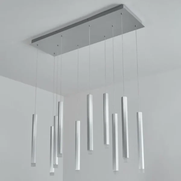 hofstein Suspension Freshwater LED Aluminium, 10 lumières* Lampes Modernes