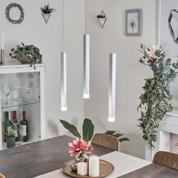 hofstein Suspension Freshwater LED Aluminium, 3 lumières* Lampes Modernes